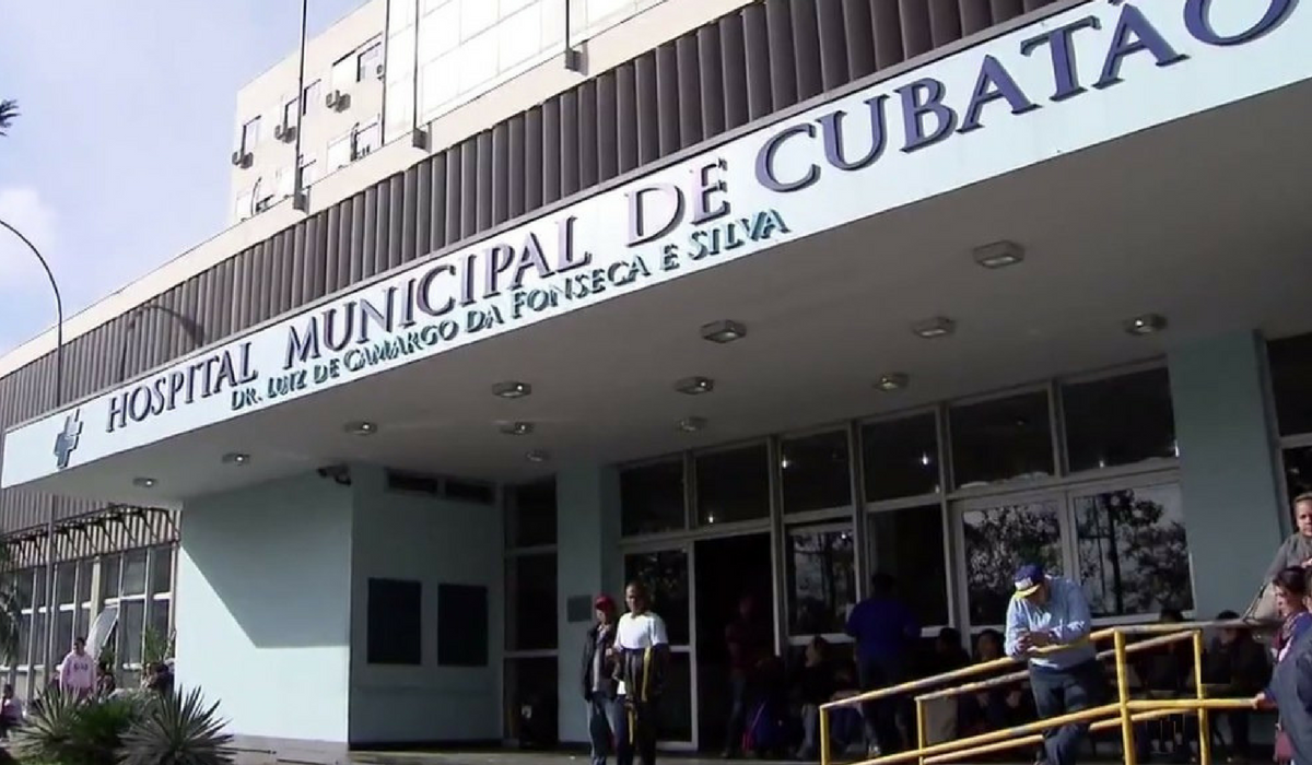 Hospital Municipal de Cubato, SP (Foto: TV Tribuna/Reproduo)