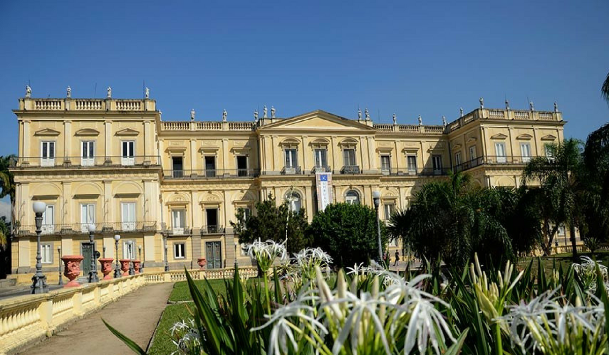 Museu Nacional, no Rio de Janeiro, instalado no Palcio da Quinta da Boa Vista